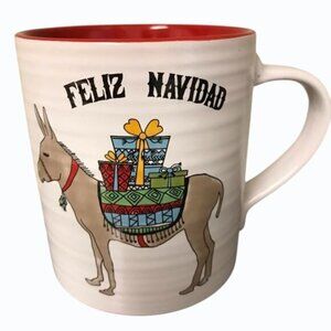 Spectrum Design Oversized Feliz Navidad Merry Christmas Mug with Festive Donkey